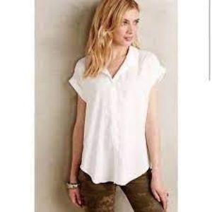 Cloth & Stone White Button Up Shirt